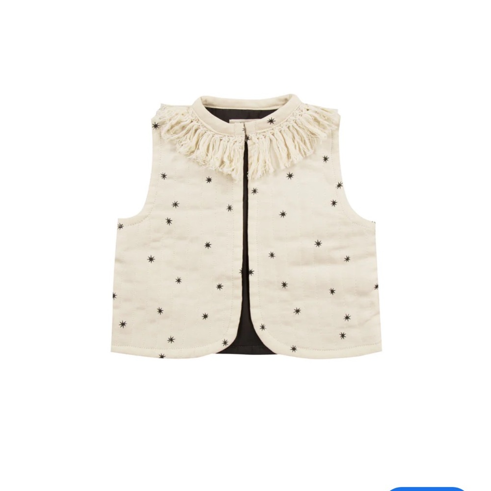 Rylee + Cru Starlight Vest Baby Size 3-6 months